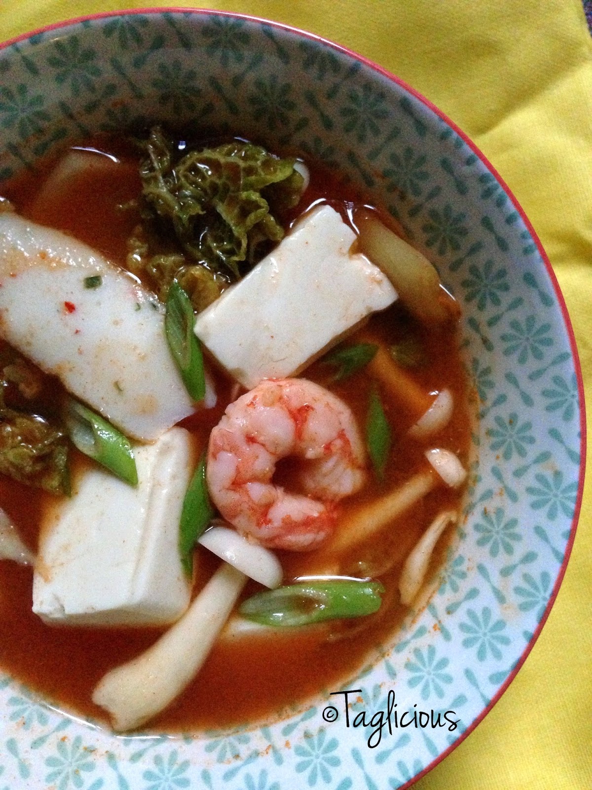 TAGlicious Hot & Spicy Kimchi Tofu Soup